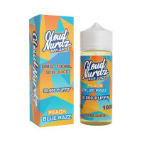Cloud Nurdz Bar Juice - Peach Blue Razz 120ml Shortfill