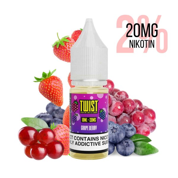 Twist E-liquides - Grape Berry Nicsalt 20mg/ml (2%)