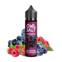 OWL Salt - Blueberry Sour Raspberry Longfill 10ml in 60ml...