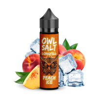 OWL Salt - Peach Ice Longfill 10ml in 60ml Flasche