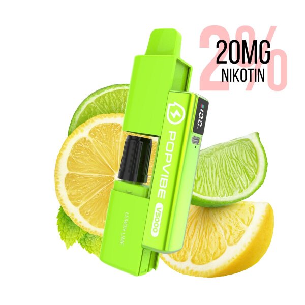 Geek Vapo - V5000 20 mg NS - Kit de vape jetable - Lemon Lime