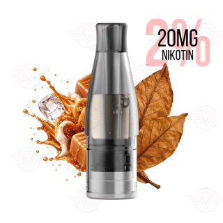 KIWI VAPOR - Cartucce KIWI GO Plus Tabacco caramello 20mg/ml