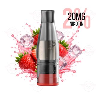 KIWI VAPOR - Cartucce KIWI GO Plus 20mg NS Strawberry Ice