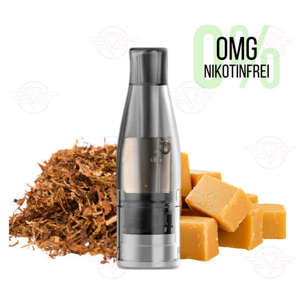 KIWI VAPOR - KIWI GO Plus Kartusche Ohne Nikotin Caramel Tobacco