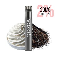 Vozol - Neon 800 Einweg Vape Cream Tobacco 20mg/ml...