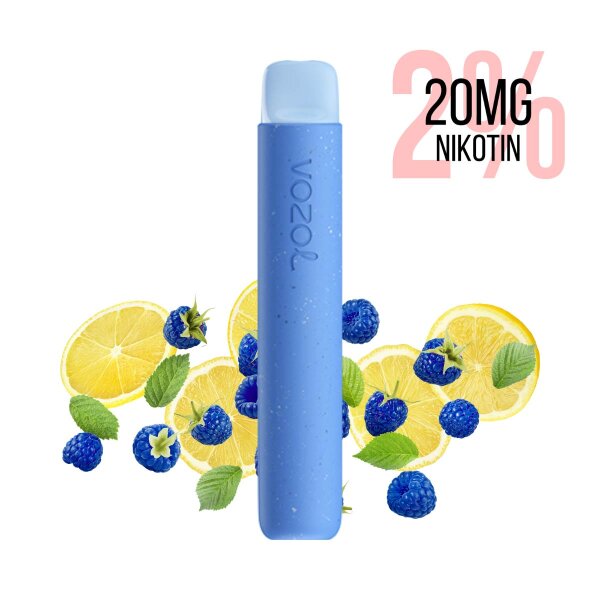 Vozol - Star 600 Vape usa e getta Blue Razz Lemon 20mg/ml (2%) sale di nicotina