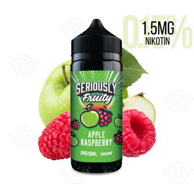 DOOZY VAPE - Seriously Fruity - 120ml Shortfill Apple Raspberry 1.5mg/ml