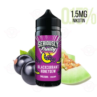 DOOZY VAPE - Seriously Fruity - 120ml Shortfill Blackcurrant Honeydew 1.5mg/ml