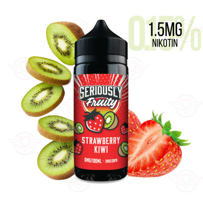 DOOZY VAPE - Seriously Fruity - 120ml Shortfill Strawberry Kiwi 1.5mg/ml