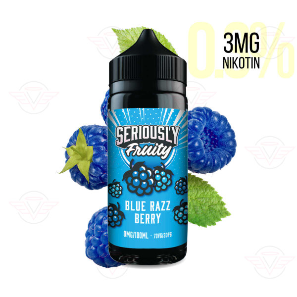 DOOZY VAPE - Seriously Fruity - 120ml Shortfill Blue Razz Berry 3mg/ml