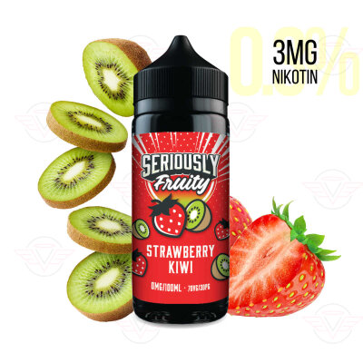 DOOZY VAPE - Seriously Fruity - 120ml Shortfill Strawberry Kiwi 3mg/ml