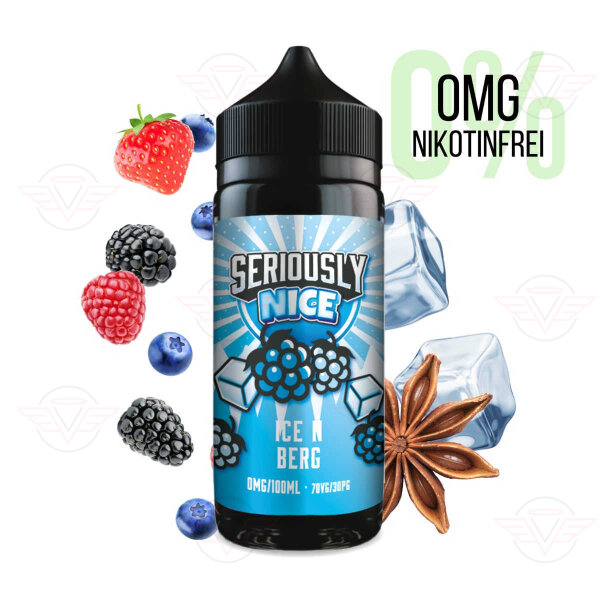 DOOZY VAPE - Seriously Nice 120ml Shortfill Ice N Berg Ohne Nikotin