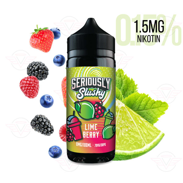 DOOZY VAPE - Seriously Slushy - 120ml Shortfill Lime Berry 1,5mg/ml