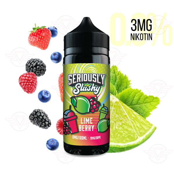 DOOZY VAPE - Seriously Slushy - 120ml Shortfill  Lime Berry 3mg/ml
