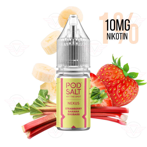Pod Salt - Nexus Strawberry Banana Rhubarb 10mg/ml