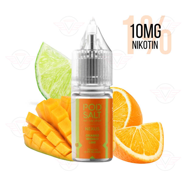 Pod Salt - Nexus Orange Mango Lime 10mg/ml