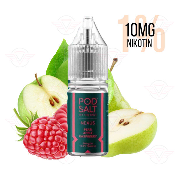Pod Salt - Nexus Pear Apple Raspberry 10mg/ml