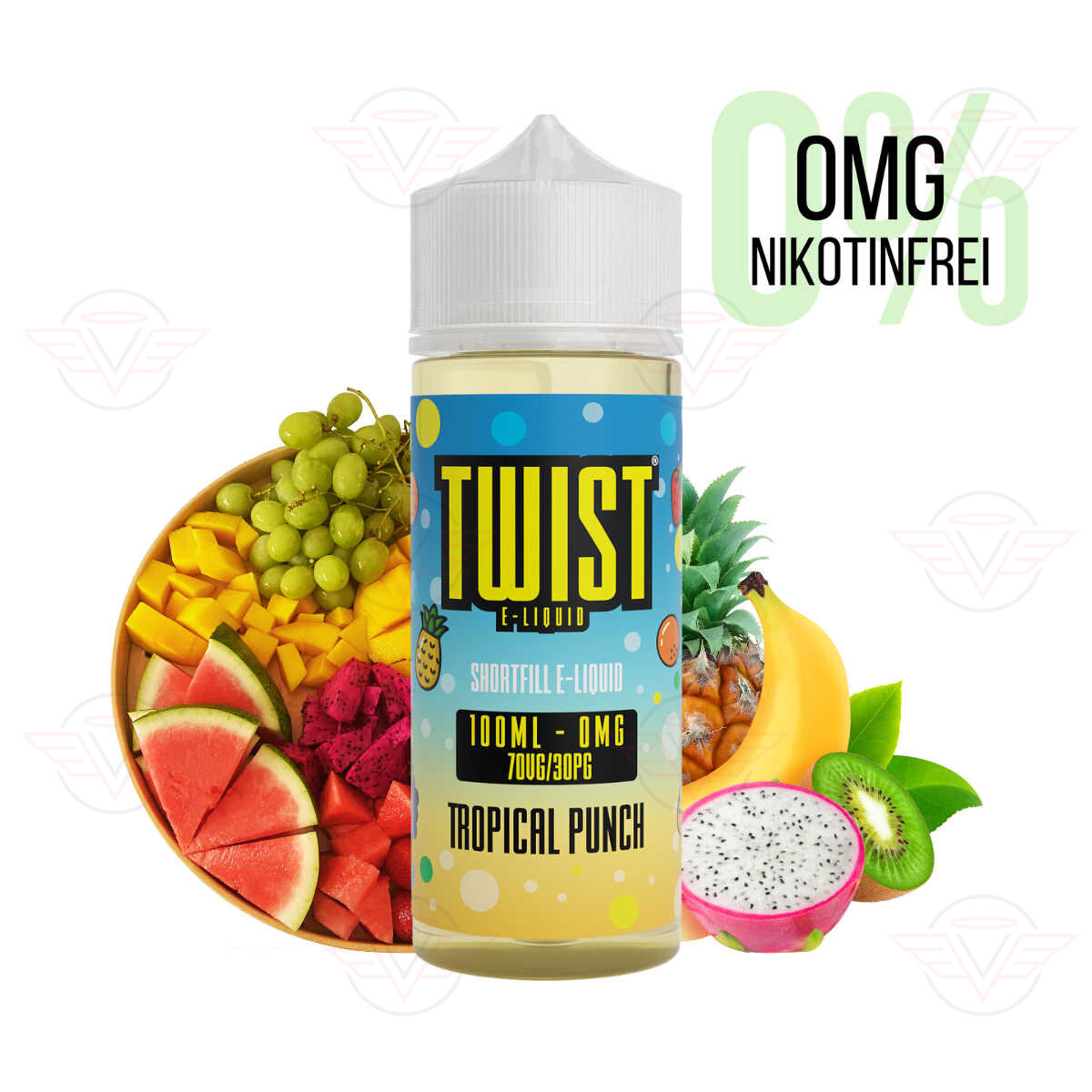 Twist E-Liquids - 120ml Shortfill Tropical Punch - VAPE.CH