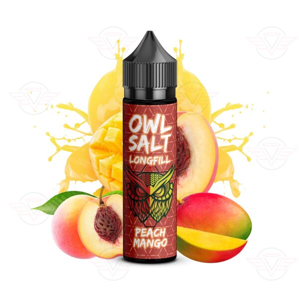 OWL Salt - Peach Mango Longfill 10ml in flacone da 60ml