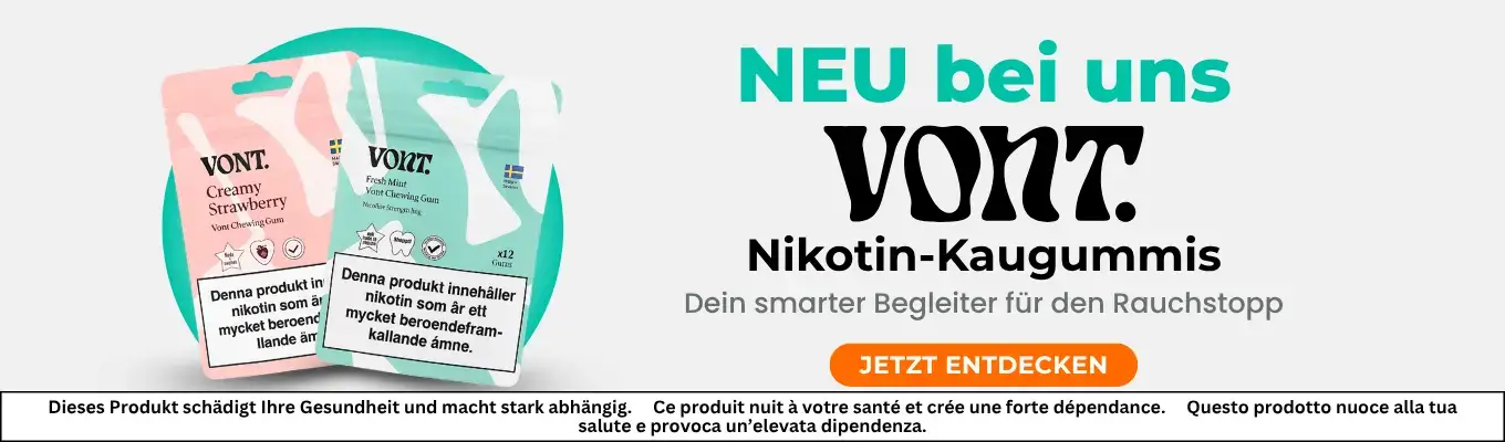 NEU Nikotinkaugummis - bei Vape.ch