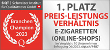 1. Platz Preis-Leistungs Verhältnis - Vape Heaven - Uster - Effretikon - Wetzikon - Bülach