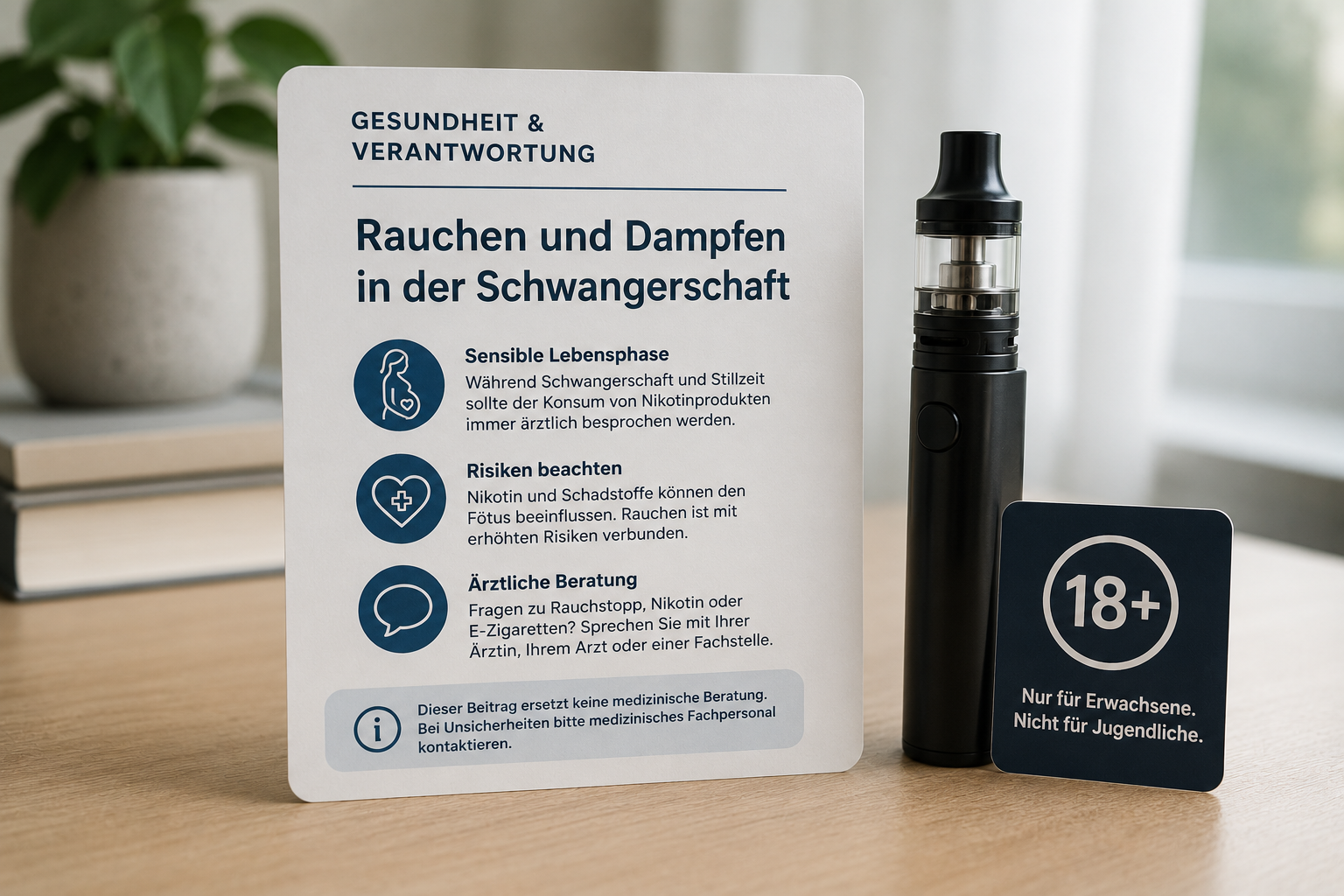 Factual information about smoking, vaping and pregnancy at Vape.ch
