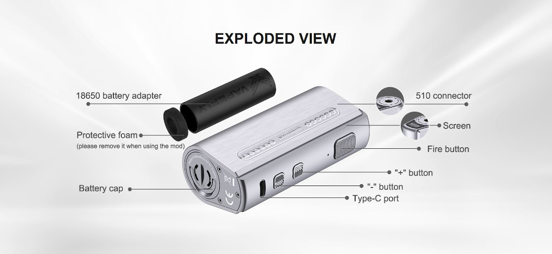 Vapefly Kriemhild 80W Komponenten