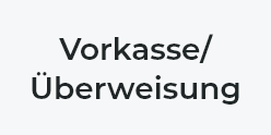 Vorkasse Überweisung
